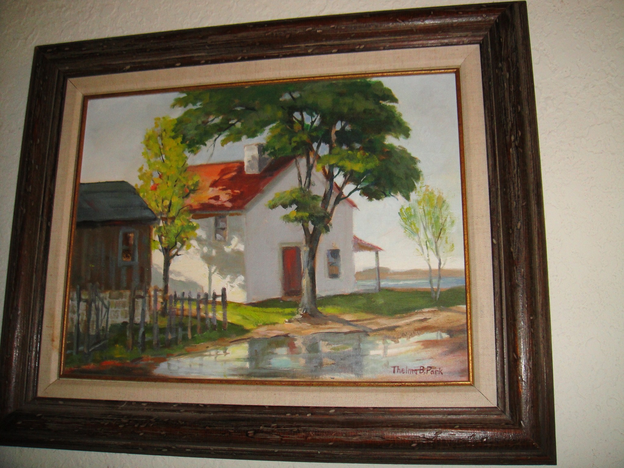 Thelma B. Parks, Fort Worth Circle, Artist Paintings Antiques Fort worth