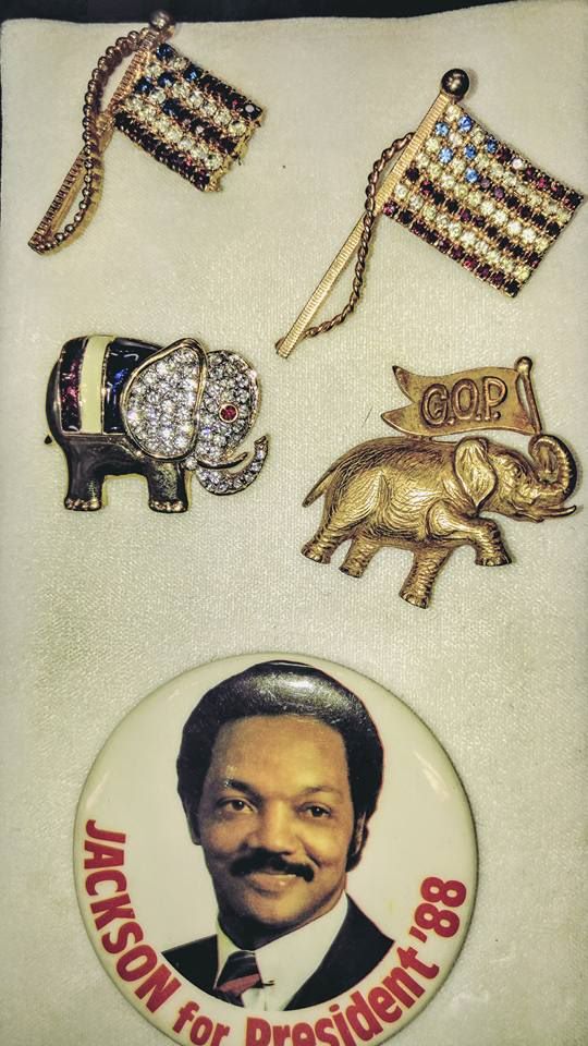 Vintage Political Pins, Brooches, Vintage Jewelry Fort Worth