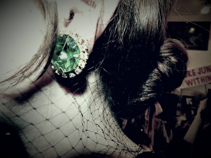 Beautiful Vintage Rhinestone Earrings, Jewelry Fort Worth